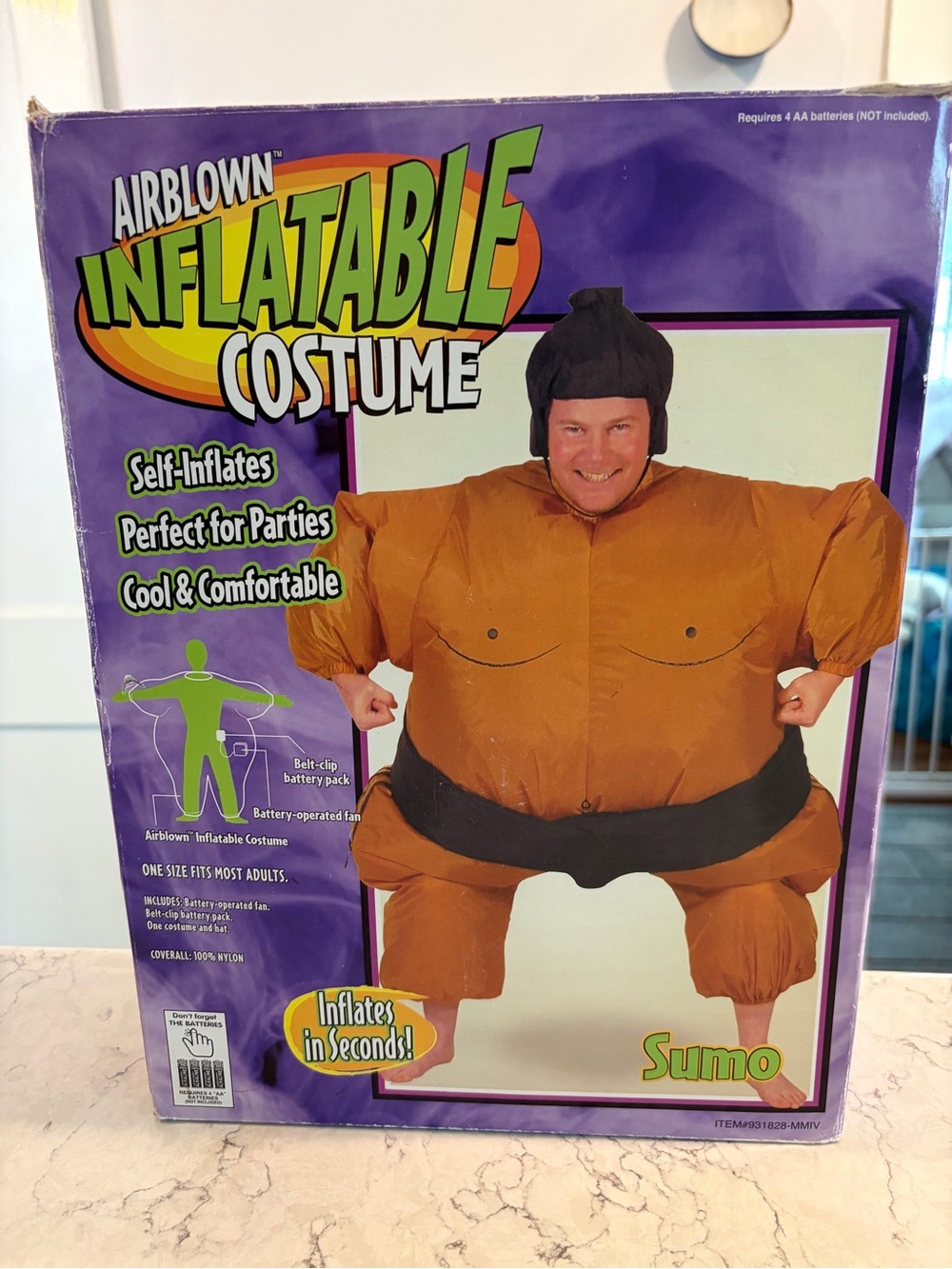 Inflatable Sumo Costume - Brown